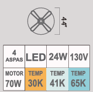 VENTILADOR LIRIO