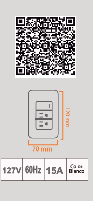 APAGADOR SENCILLO Y CONTACTO DOBLE SAG-07/B