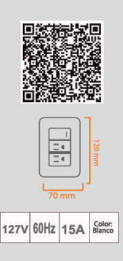 APAGADOR SENCILLO Y CONTACTO DOBLE SAG-07/N