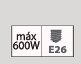 SOCKET PORCELANA CUADRADO E26
