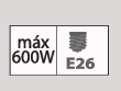 SOCKET PORCELANA CON ESCUADRA E26