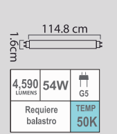 FOCO F54T5 54W 50K