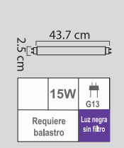 FOCO F15T8 15W BL