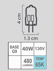 FOCO JCD 40W 130V G9