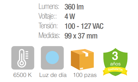 Iluminación Unidireccional - Blanco