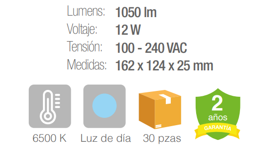 Luminario de LED - Negro
