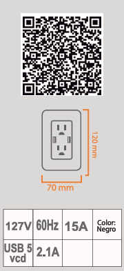 DOBLE CONTACTO Y DOBLE USB SAG-09/N