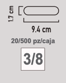 PUENTE PORTA LÁMPARA ROSCADA DE 3/8