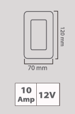 APAGADOR TRIPLE DC-03/B