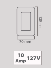 TAPA DIMMER DC-10/B DC