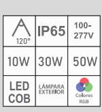 REFLECTOR LQ-LED RGB 100-277V COB