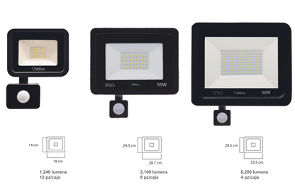 REFLECTOR FLAT LED SENSOR 100-265V