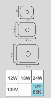 RETROFIT LED 65K 130V