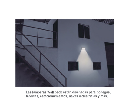 LÁMPARA LED WALL PACK 40W 50K 85-277V