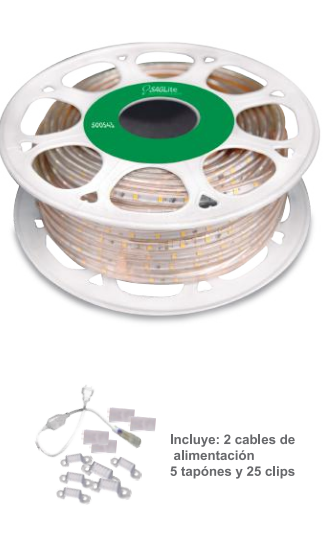 MANGUERA LED PLANA 150W 65K 130V SMD-2835 25M 60L