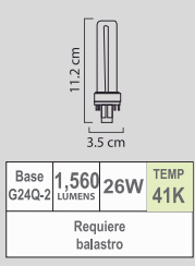 FOCO PLD-26W 41K 4P