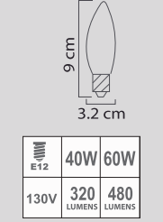 TORPEDO E12 130V CLARO