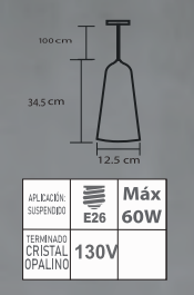 LUMINARIO COLGANTE LC-01 E26