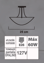 LUMINARIO DE TECHO LT-13 3L