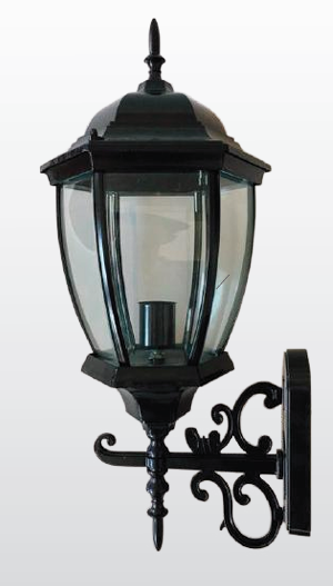 LUMINARIO FAROL FS-102/N 1L E26 NEGRO