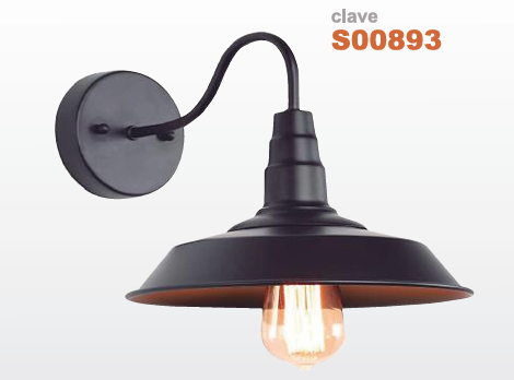 LUMINARIO DE PARED EXTERIOR LPE-07/N E26 NEGRO