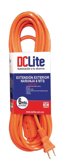 EXTENSIÓN EXTERIOR 6M NARANJA