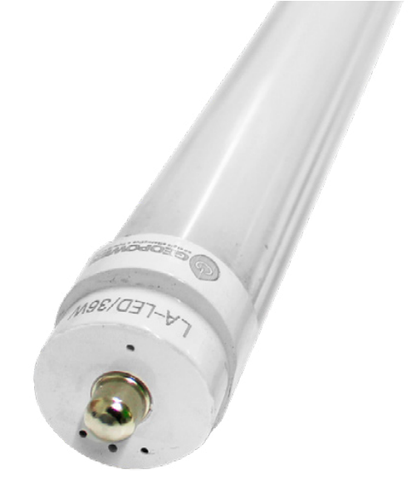 Tubo LED Opalino - Auminio + PC