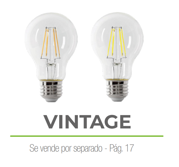 Farol con cristal vicelado - Blanco