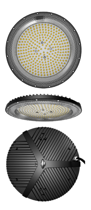 Luminario LED Industrial - Negro