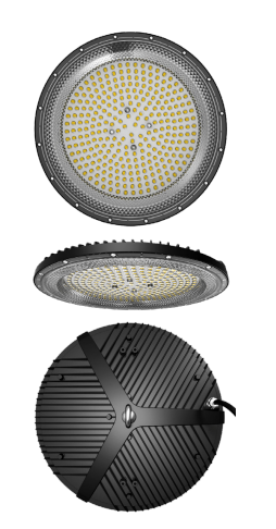 Luminario LED Industrial - Negro