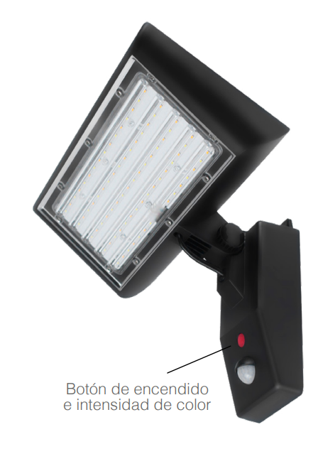 Lámpara Led Solar Negro