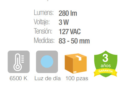 Lámpara LED Blanco