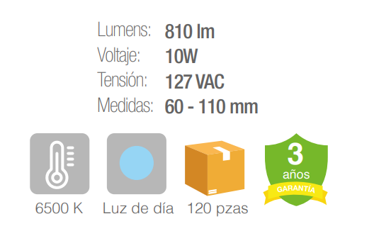 Lámpara LED Blanco