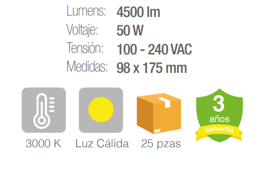 Lámpara de LED omnidireccional - Blanco