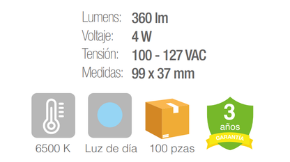 Iluminación Unidireccional - Blanco