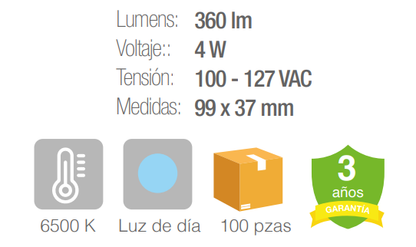 Iluminación Unidireccional - Blanco