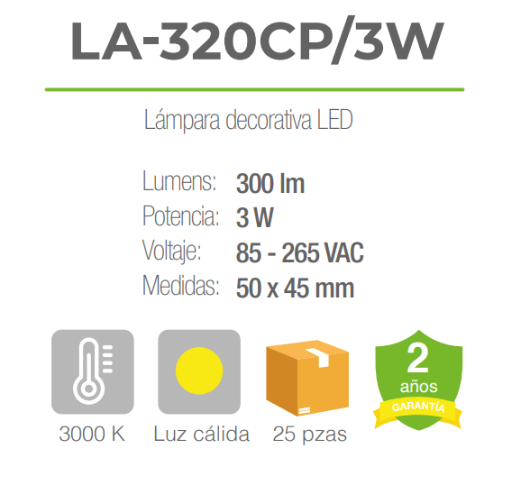 Lámpara decorativa LED