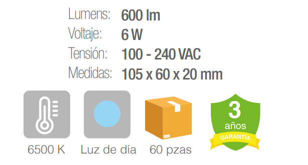 Luminario de LED - Blanco