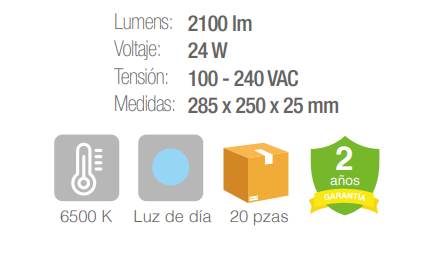 Luminario de LED - Negro