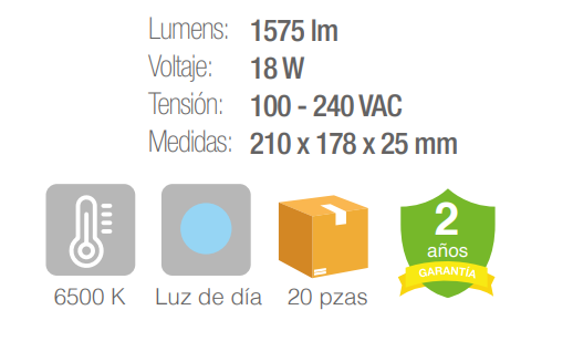 Luminario de LED - Cromado