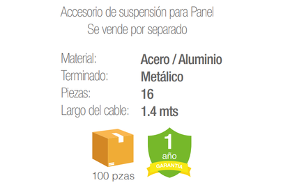Accesorio de suspensión para panel