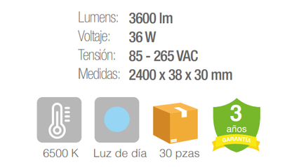 Regleta de LED - Opalino