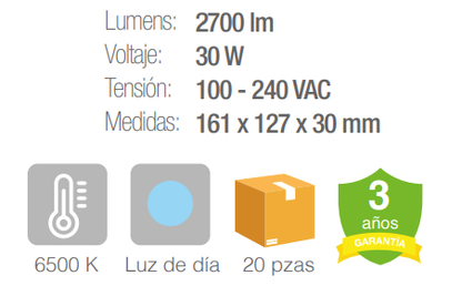 Reflector LED - Negro