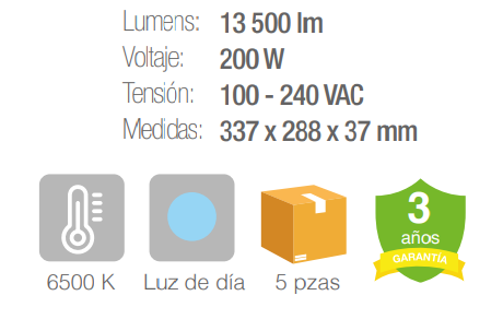 Reflector LED - Negro