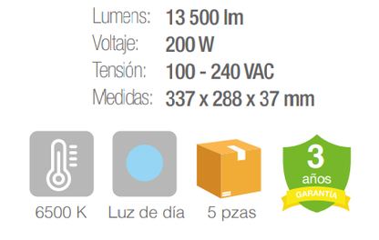 Reflector LED - Negro