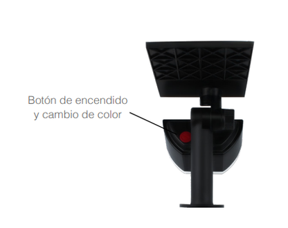 Luminario solar de LED - Negro